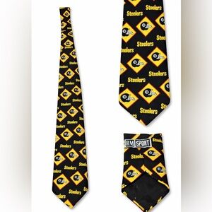Pittsburgh Steelers Vintage 1995 Ralph Marlin Silk Tie | NFL RM Sports Men’s